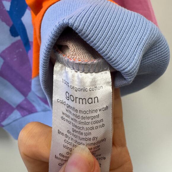 NWT Gorman Dolphin Flowers Freedom Time Pullover Sweatshirt Sz 12 (M) - Picture 5 of 7